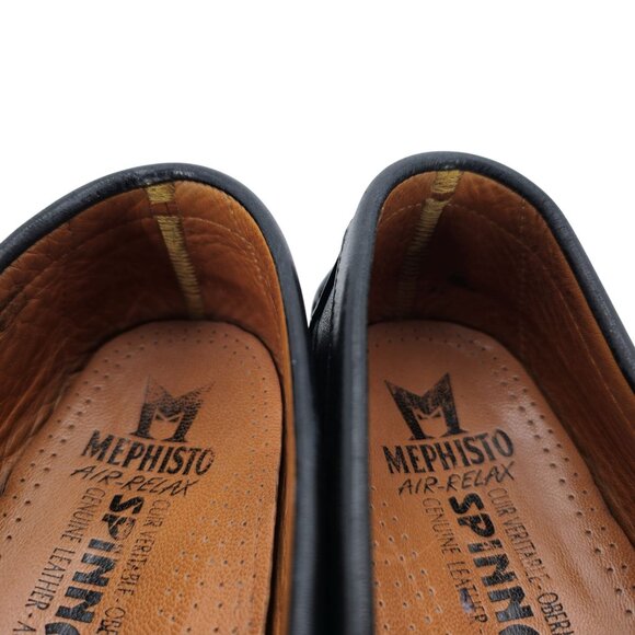 Mephisto Cap Vert Air Relax Mens size 6.5 Black Dress Casual Shoes Penny Loafers - Picture 6 of 10